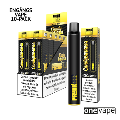 Frunk Bar Mesh Engångs Vape - Candy Banana (10-Pack)