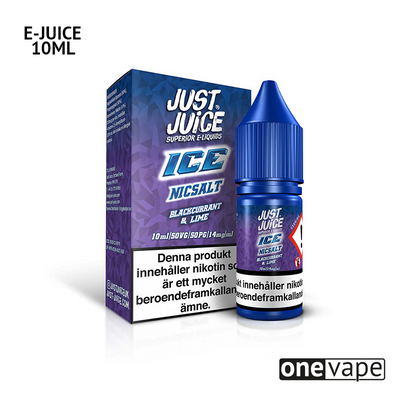 Just Juice Ice - Blackcurrant & Lime (10ml, Nic Salt)