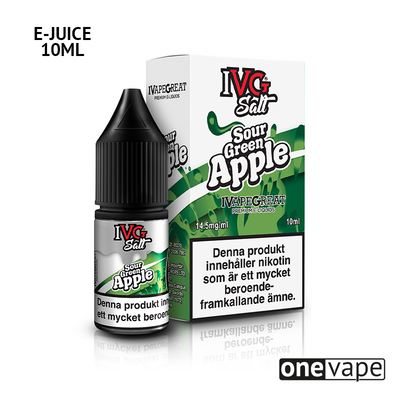 IVG Salts - Sour Green Apple (10ml, Nic Salt)