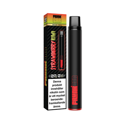 Engångsvape Frunk Bar Strawberry Kiwi bredvid originalförpackning