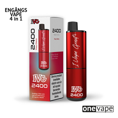IVG 2400 4in1 Mesh Engångs Vape - Fizzy Cherry