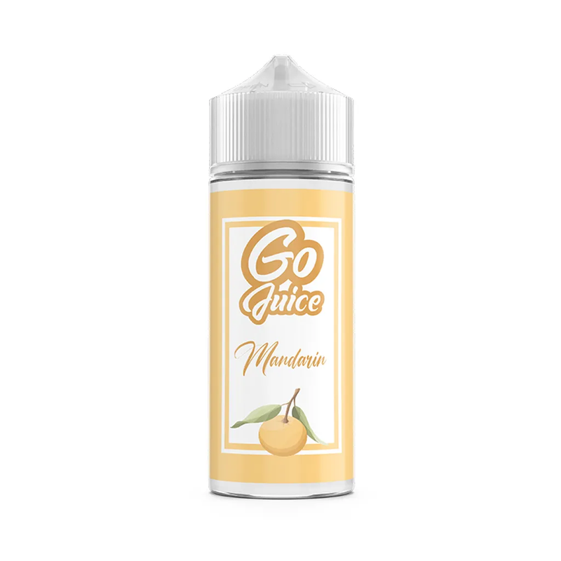 Produktbild som visar Go Juice Mandarin 100ml Shortfill mot en vit bakgrund