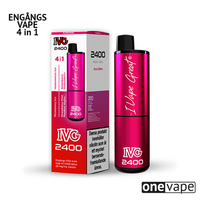 IVG 2400 4in1 Mesh Engångs Vape - Pink Edition