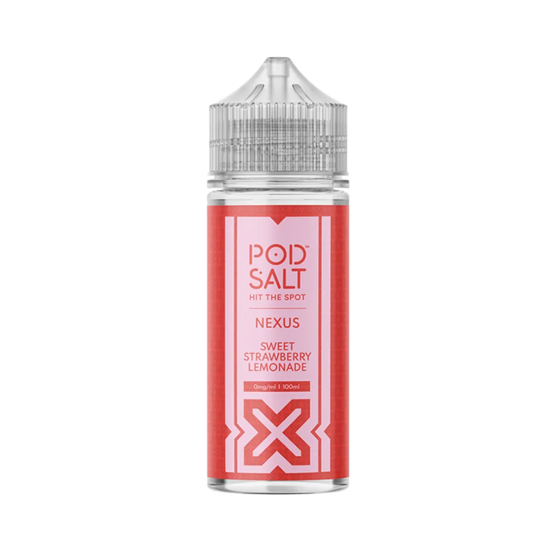 nexus Sweet Strawberry Lemonade originalflaska mot vit bakgrund