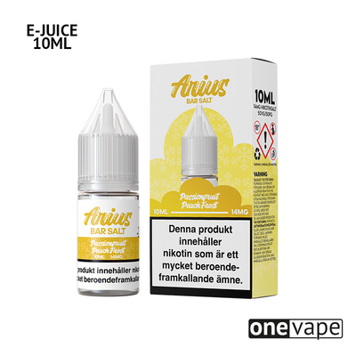 Arius Bar Salt - Passionfruit Peach Frost (10ml, Nic Salt)