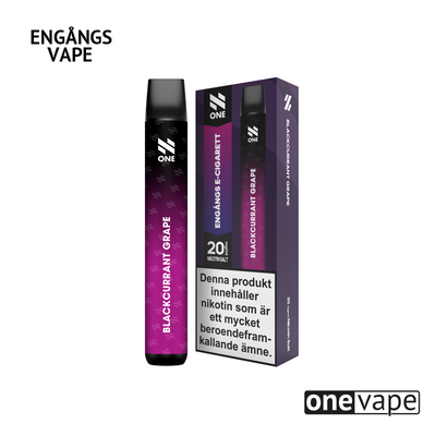 N One Engångs Vape - Blackcurrant Grape