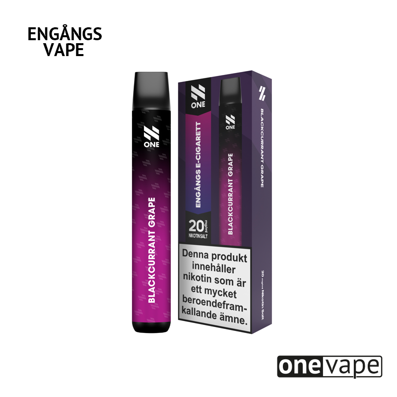 N One Engångs Vape - Blackcurrant Grape