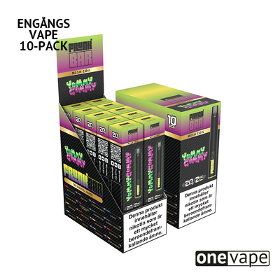 Frunk Bar Mesh Engångs Vape - Yummy Gummy (10-Pack)