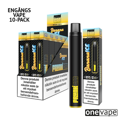 Frunk Bar Mesh Engångs Vape - Banana Ice (10-Pack)