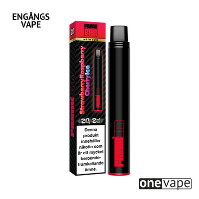 Frunk Bar Mesh Engångs Vape - Strawberry Raspberry Cherry Ice