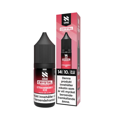 E-juice N One Bar Salts Strawberry Ice 14 mg 10 ml med flaska och kartong