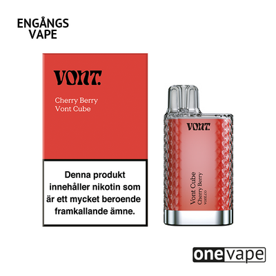Vont Cube Engångs Vape - Cherry Berry