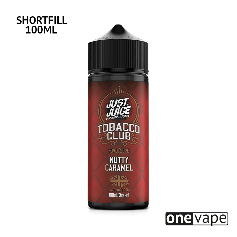 Just Juice Tobacco Club - Nutty Caramel (100ml Shortfill)