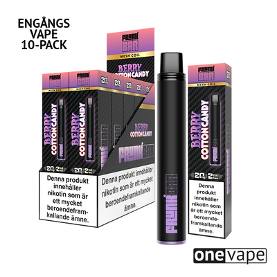 Frunk Bar Mesh Engångs Vape - Berry Cotton Candy (10-Pack)