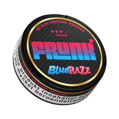Vitt snus Frunk Slim Blue Razz 9 mg med dosa