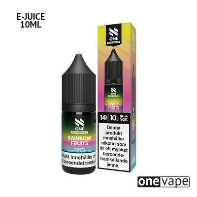 N One Salt - Rainbow Fruits (10ml, Nic Salt)