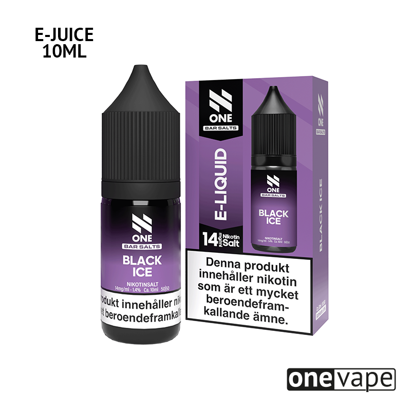 N One Salt - Black Ice (10ml, Nic Salt)