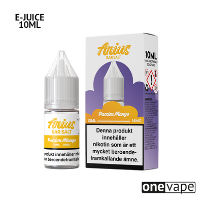 Arius Bar Salt - Passion Mango (10ml, Nic Salt)