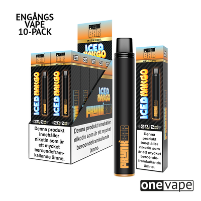 Frunk Bar Mesh Engångs Vape - Iced Mango (10-Pack)
