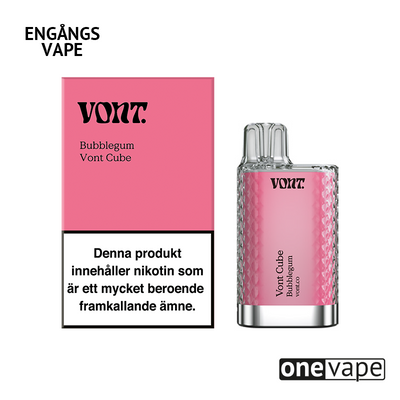Vont Cube Engångs Vape - Bubblegum