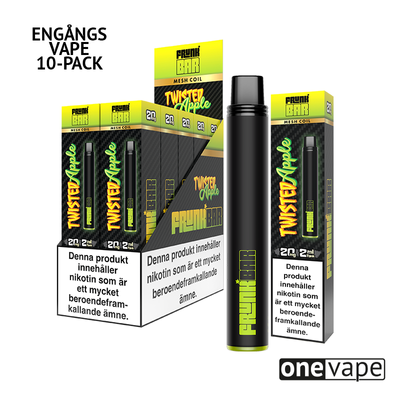 Frunk Bar Mesh Engångs Vape - Twisted Apple (10-Pack)