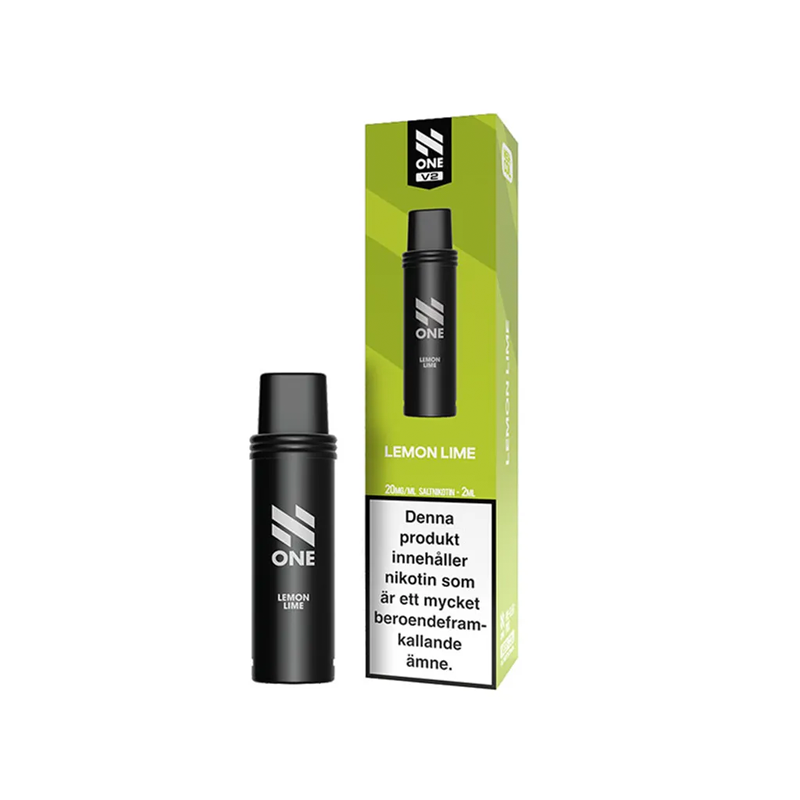 N One Mesh Pod V2 Lemon Lime bredvid originalförpackning