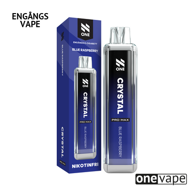N One Crystal ZERO Engångs Vape - Blue Raspberry