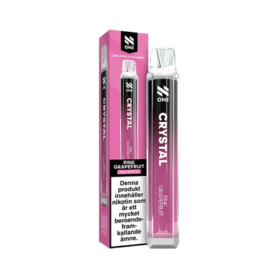 Engångsvape N One Crystal Pink Grapefruit bredvid originalförpackning