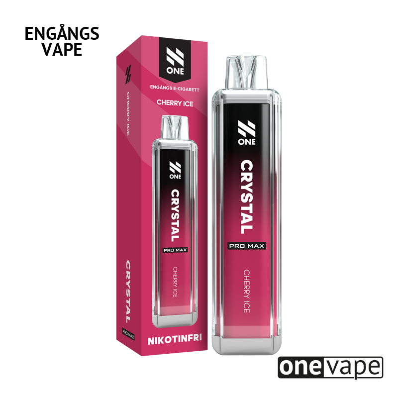 N One Crystal ZERO Engångs Vape - Cherry Ice