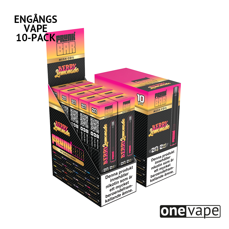 Frunk Bar Mesh Engångs Vape - Berry Lemonade (10-Pack)