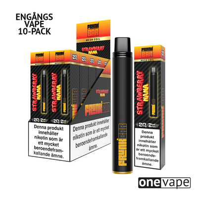 Frunk Bar Mesh Engångs Vape - Strawberry Nana (10-Pack)