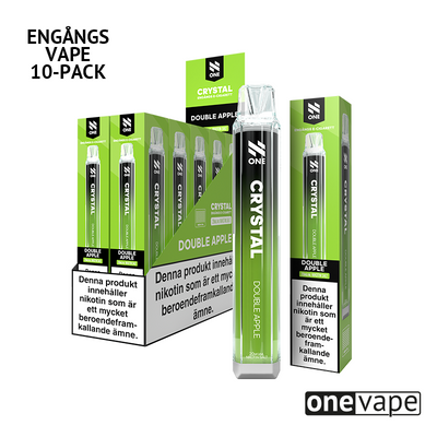 N One Crystal Mesh Engångs Vape - Double Apple (10-Pack)