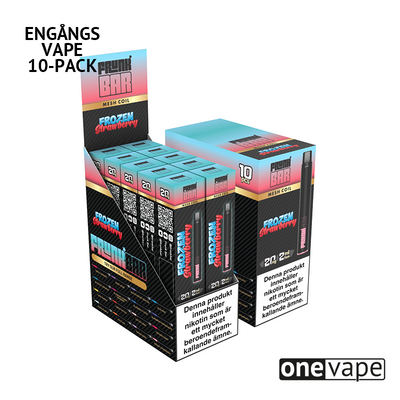 Frunk Bar Mesh Engångs Vape - Frozen Strawberry (10-Pack)