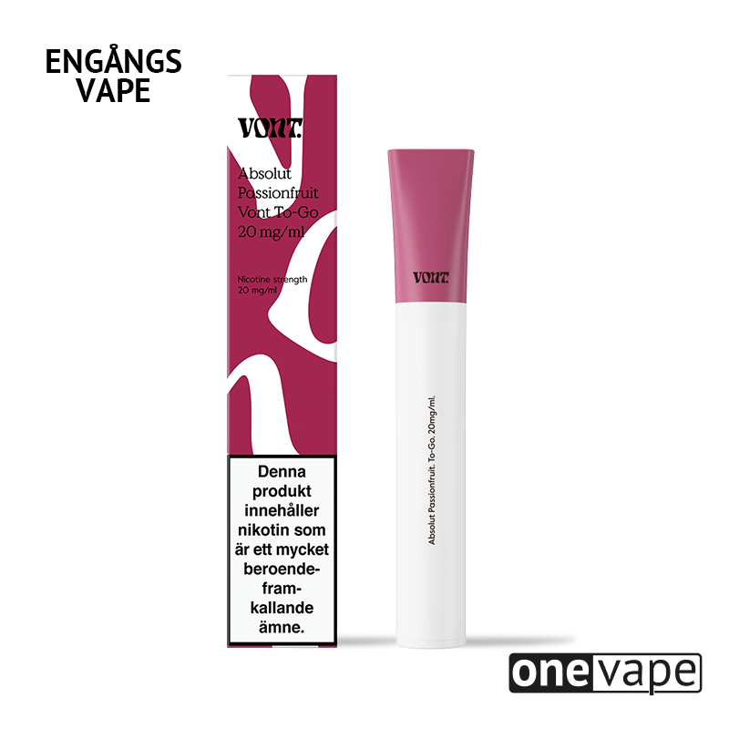 Vont To-Go Engångs Vape - Absolut Passionfruit