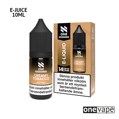 N One Salt - Creamy Tobacco (10ml, Nic Salt)