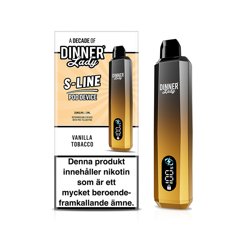 Dinner Lady S-Line N Mesh Pod Kit - Vanilla Tobacco
