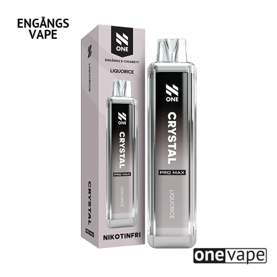 N One Crystal ZERO Engångs Vape - Liquorice