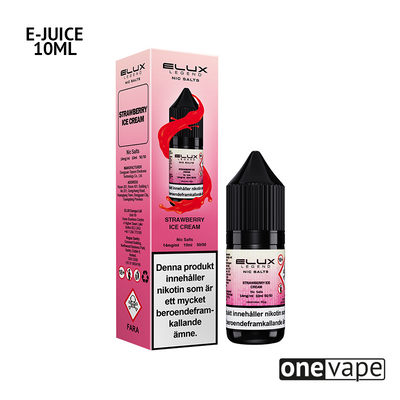 Elux Legends - Strawberry Ice Cream (10ml, Nic Salt)