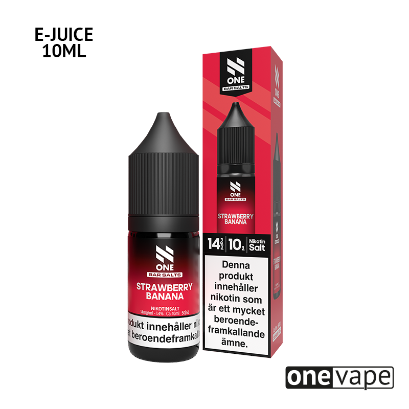 N One Salt - Strawberry Banana (10ml, Nic Salt)