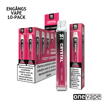 N One Crystal Mesh Engångs Vape - Fizzy Cherry (10-Pack)