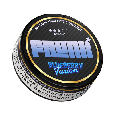 Vitt snus Frunk Slim Blueberry Fusion 9 mg med dosa