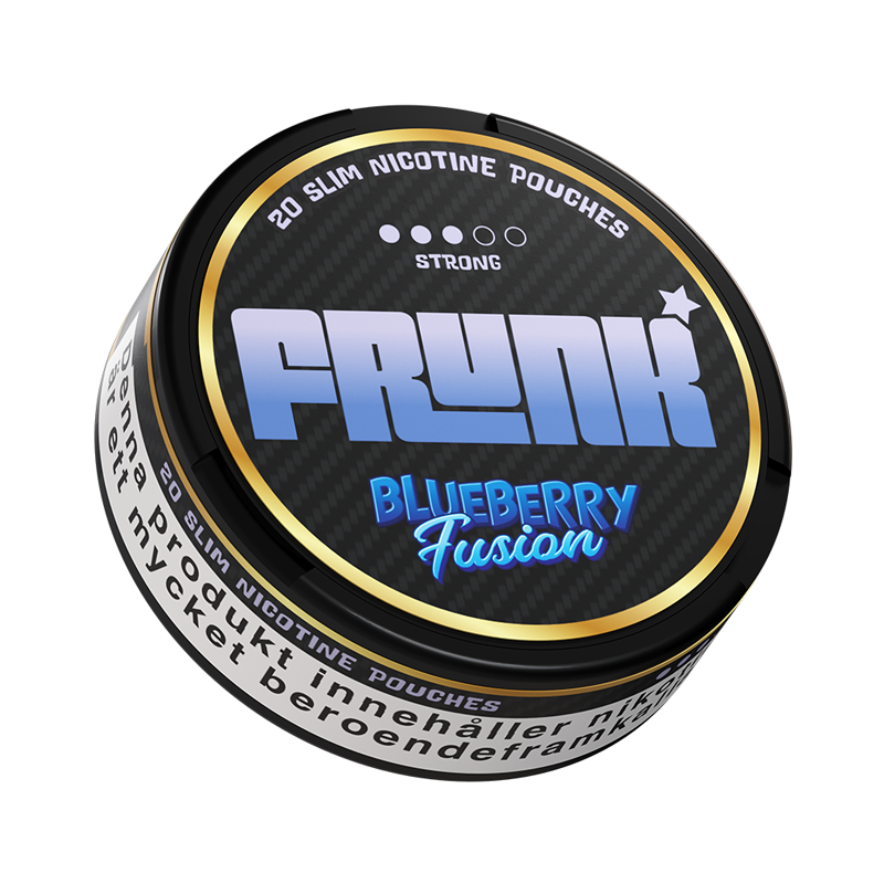 Vitt snus Frunk Slim Blueberry Fusion 9 mg med dosa