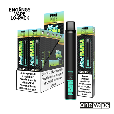 Frunk Bar Mesh Engångs Vape - Mint Mania (10-Pack)