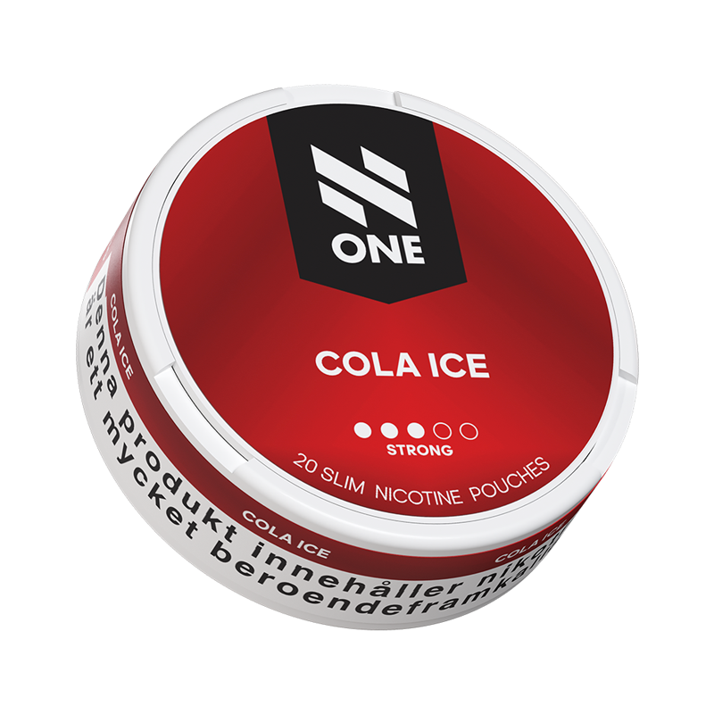 Vitt snus N One Slim Cola Ice 9 mg med dosa