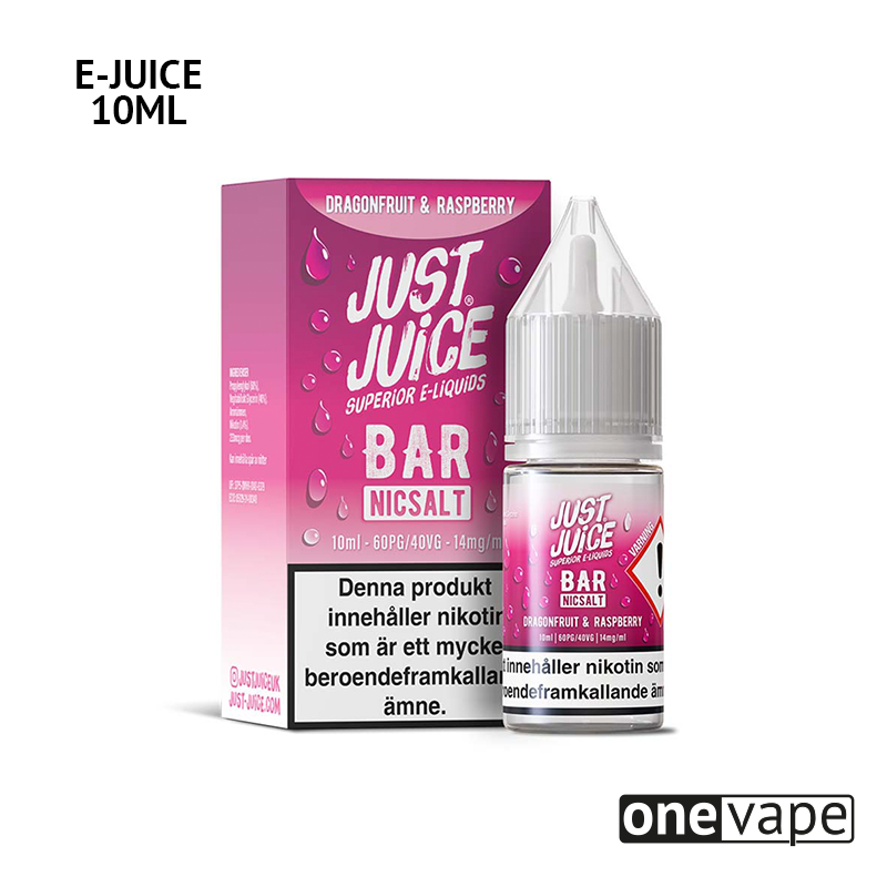 Just Juice Bar - Dragonfruit & Raspberry (10ml, Nic Salt)
