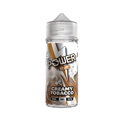 Power by jnp Creamy Tobacco originalflaska mot vit bakgrund