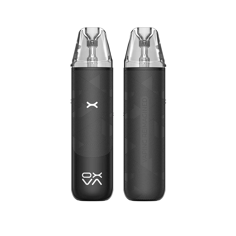 OXVA NeXLIM GO i färgen Silky Black – e-cigarett med transparent pod, toppfyllning och stilren svart design