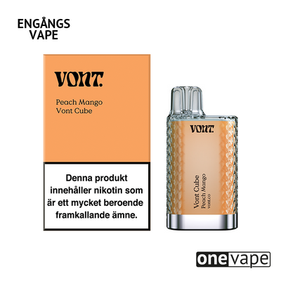 Vont Cube Engångs Vape - Peach Mango