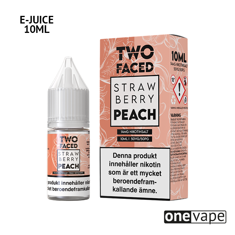 Two Faced - Strawberry Peach (10ml, Nic Salt)