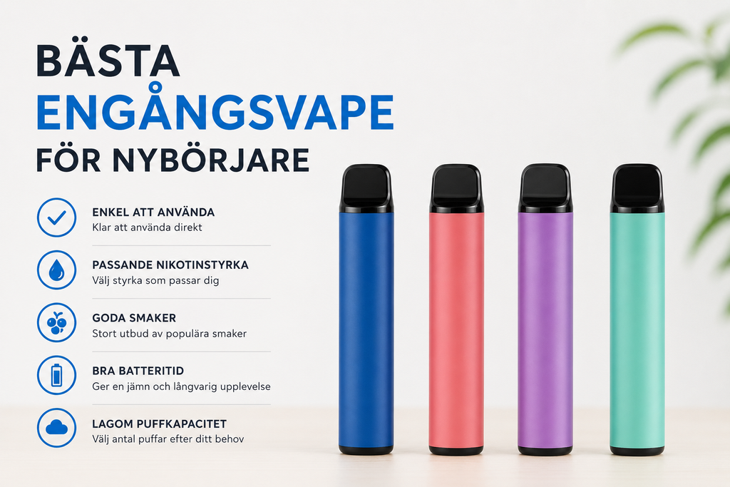 Bästa engångsvape för nybörjare